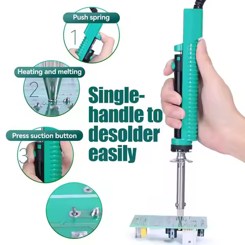 YIHUA 929D-V Tin Sucker Electric Desoldering Iron Solder Sucker Desoldering Pump With Desoldering No