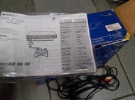 PS2 主機 SCPH-50007+原廠手把x1+傳輸線 電源線  無改機附遊戲盒 )