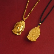 Gold shop Gold shop gold bag silver Tathagata Buddha head pendant 999-Gold shop Gold Clad silver Tat