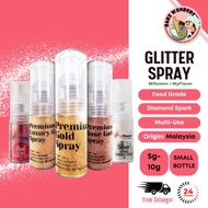 Millusion Edible Glitter Spray Shimmer Spray Edible Cake Glitter Myflavor Edible Sparkle Dust (Rose 