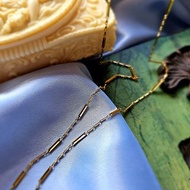MONET莫內金色長方塊鍊節摩登項鍊/復古首飾/美國西洋古董飾品