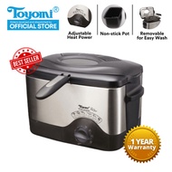 TOYOMI Deep Fryer with Stainless Steel Body [Model: DF 323SS] - Official TOYOMI Warranty Set.