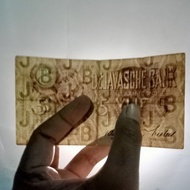 Uang kertas kuno Nederlandsch Indie seri wayang 5 Gulden antik TP68sg