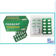 PARACAP Paracetamol 500mg Tablet - 1 x 10 Tablets [STRIP] Paracap Relieves Headache and Fever (Exp 2