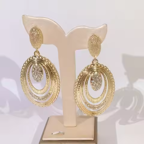 Earings Fashion Jewelry for Women Gold Plated Jewelries Crystal Accessories Yulaili