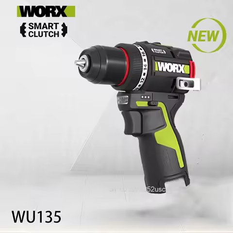 WORX WU135 Cordless Electric Drill 12V 50Nm 1800rpm Brushless Motor for Home Improvement Carpentry M