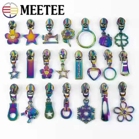 5/10/20Pcs 5# Nylon Zipper Slider Pulls for Plastic Zippers Tape By The Meter Bag Zip Head Puller DI