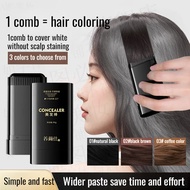 Black hair stick covers gray hair/Hair dye stick Waterproof and sweat-proof hair dye stick No smudge