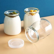 SAUCE 1Pcs Wishing Bottle Pudding Jars High Temperature Resistant Storage Cup​s Yogurt Container with Lid Glass Bottle Wedding Favors Baby Food Dessert