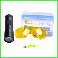 Ac Leak Detector Kit Fluorescent Dye Diagnostic Automotive Tool Car AC UV Dye Leak Detector Kit for 
