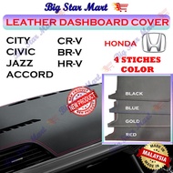 Honda City Civic Jazz Accord CRV BRV HRV Premium Quality Leather Dashboard Car Cover