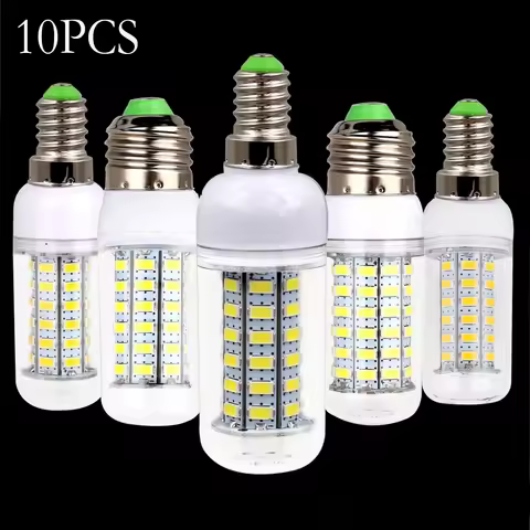 10X Led Corn Light Bulbs 5730 Smd 260V 265V 220V 240V 5W Led Bulb Home E14 For Chandelier 2700K Gu10