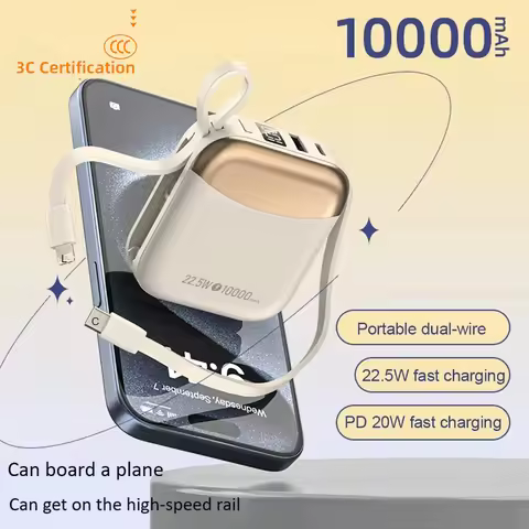 66W Mini CCC Certified China standard Power Bank 10000mAh Fast Charge Powerbank for iPhone Xiaomi Po