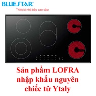 [Trả góp 0%]Bếp điện Lofra VENERE 90 - bếp hồng ngoại 5 lò kính cường lực(nhập khẩu Italy)- Hàng chí