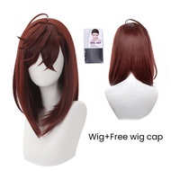Momo Ayase Cosplay Wig Anime Dandadan Short Red Brown Wig Cosplay Anime Cosplay Wigs Heat Resistant 