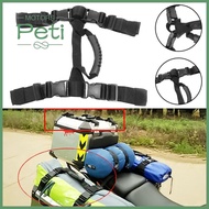 PETI MOTORS Detachable Aluminium Alloy Trunk Case Moto Accessories Side Top Box Motorcycle Hand Carry Strap Rear Luggage Straps