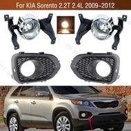 AutoPpart Car Front Bumper Fog Light Daytime Running Drive Lamp Cover Frame Lid For KIA Sorento 2.2T