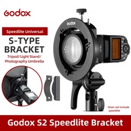 Godox S2 Bowens Mount Flash S-type Holder Bracket Adapter for Godox V1 V860II AD200 AD400PRO Speedlite Flash Snoot Softbox