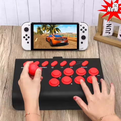 Arcade Fight Stick Joystick Game Controller for iPhone iOS Android PC Nintendo Switch PS3 PS4 - Figh
