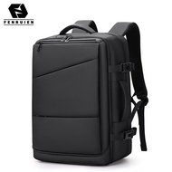 Fenruien Mens backpack suitable for 17 inch laptops USB charging multi-layer short distance travel backpack anti-theft backpack