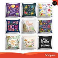 Sofa Cushion Cover With Quotes Motif 40x40 cm Motivational Words Quote Word
