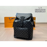 Luwei Montsouris Whole Body Old Flower Full Print Drawstring Magnetic Buckle Opening Closing Backpac