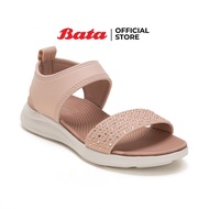 Bata บาจา รองเท้าแบบสวมรัดส้น ใส่ลำลอง น้ำหนักเบา สวมใส่ง่ายรองรับน้ำหนักเท้าได้ดี สูง 1 นิ้ว สำหรับผู้หญิง รุ่น Vacay สีดำ 6716321 สีชมพู 6715321