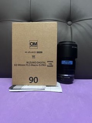 剛剛四月買 完美無瑕 最新款 微距鏡頭 香港行貨 有保養 2027-4  Olympus OM M.ZUIKO Pro ED 90 90mm F3.5 Macro IS PRO M43 Mount