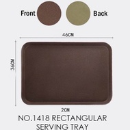 Round Non-Slip Tray | Rectangle Non-Slip Serving Tray | Non Slip Food Tray | Fast Food Tray | Cafete