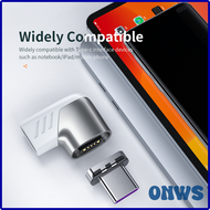 ONWS แม่เหล็ก100W Usb C To Type C แม่เหล็กสายเคเบิลอะแดปเตอร์ที่ชาร์จไฟรวดเร็ว Usb ประเภท C แม่เหล็ก