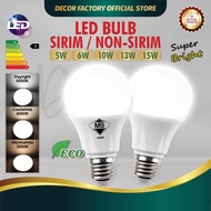 [SIRIM APPROVED] LED BULB E27 6W / 10W / 13W Super Bright Light Bulb LED Light Lamp Bulb Mentol LED 