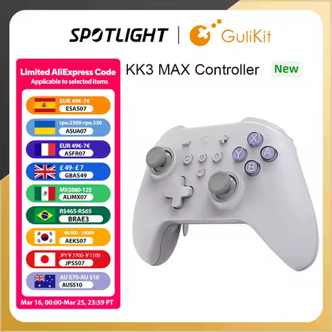 GuliKit KK3 MAX Controller NS39 KingKong 3 Gamepad with Hall Effect Joysticks Triggers for Windows N
