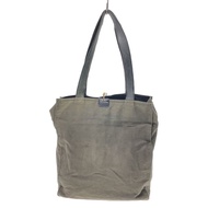 DRIES VAN NOTEN Tote Bag Purse canvas khaki Direct from Japan Secondhand