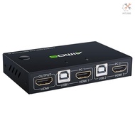 Hd 2 To 3840*2160@30hz Support Up Out Kvm Kc-kvm201 1 Out Kvm In 1 Support One-button Switcher Support Resolution One-button Switcher Kvm Kc-kvm201 Usb3.0/ Resolution 1 Out