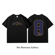 Oversized Number 8 Korean Style T-shirt | T-shirt BlackWanita