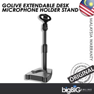 Golive Extendable Desk Microphone Holder with Handphone Holder (HB-2A) Table Tripod Stand with Heavy