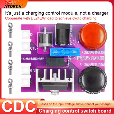 ‌ATORCH DL24EW/BW150/CL24 Charging Control Switch Board for Electronic Load Power Supply Test Batter