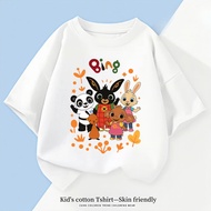 【bing Bunny】COD Ready Stock Kids Tshirt Boys Top 100% Cotton Cute T Shirt Kids Premium Round Neck T-