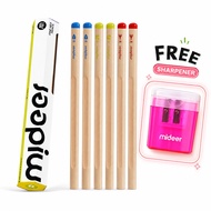 Mideer Wooden Thick Triangular Kids Pencils/ Eraser **sharpeners giveaway while stock lasts --FREE S
