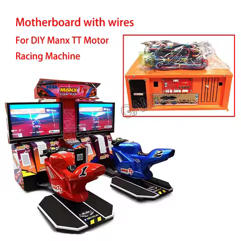 Super Bike Isle of Man TT Motor Arcade Racing Machine DIY Kit Arcade Coin Operated Driving Game Moth