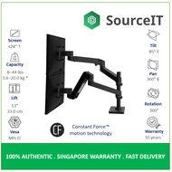 Ergotron LX Pro Dual Stacking Arm | Two Monitor Mount