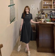 [FTMHN] Dress Dola Ziper / Dress Wanita Dewasa / Dress Wanita Terbaru Kekinian / Dress Wanita Korean Style / Dress / Baju Wanita Model Baru / Gaun Pesta Kondangan Mewah / Longdress / Pakaian Wanita / Dress Cantik Kekinian / HN02