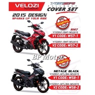 COVER SET Y15ZR V1 V2  RM7 MERAH FIRST EDITION 2015 COVER SET  BODY SET Y15ZR BATMAN BLACK / BATMAN 