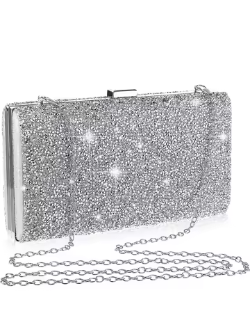 Sparkling, Elegant, Exquisite Dinner Party Handbag Water Diamond Handbag Crossbody Bag, Women's Wedd