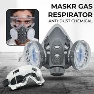 BEST SELLER 308Plus Masker Gas Respirator Anti-Dust Chemical Safety Glasses / masker anti gas kimia 