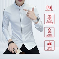Men's Shirt Men's Long-Sleeved Shirt That Can Match Casual Pants With Watch Accessories Extremely Co