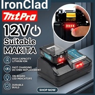 12V Battery Charger  Makita CXT (BL1016 BL1021) | Bateri 12V Ganti DC10WD  12V  Slide Battery