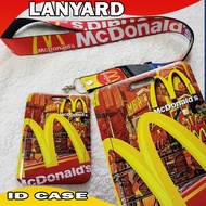 McDonalds  McDo Sublimation Lanyard Id lace Key Holder