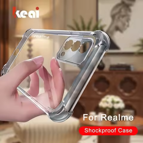Transparent For Realme GT NEO 5 3 V5 XT X7 X50 X2 Pro 8 7 6 5 Pro C15 C12 C11 C3 Case Ultra Thin HD 