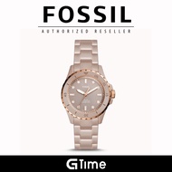 [Official Warranty] Fossil CE1111 Women's FB-01 Three-Hand Salted Caramel Ceramic Watch